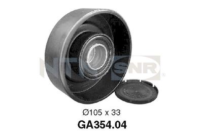 Deflection/Guide Pulley, V-ribbed belt SNR GA354.04