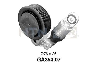 Tensioner Pulley, V-ribbed belt SNR GA354.07