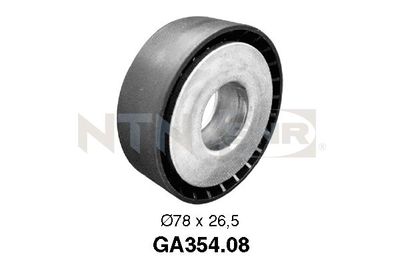 Tensioner Pulley, V-ribbed belt SNR GA354.08