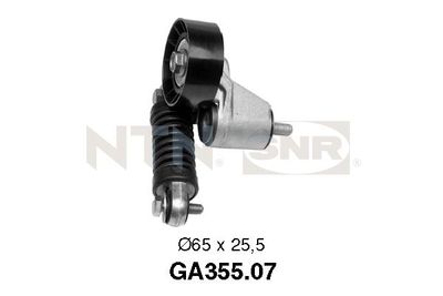Tensioner Pulley, V-ribbed belt SNR GA355.07
