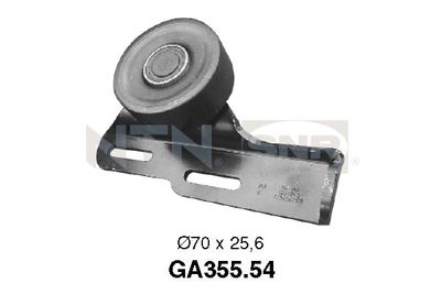 Tensioner Pulley, V-ribbed belt SNR GA355.54
