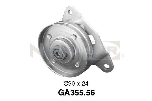 SNR GA355.56 Deflection/Guide Pulley, V-ribbed belt