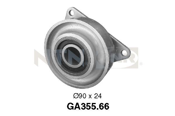 SNR GA355.66 Deflection/Guide Pulley, V-ribbed belt