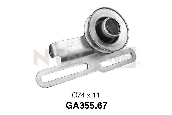 SNR GA355.67 Tensioner Pulley, V-ribbed belt
