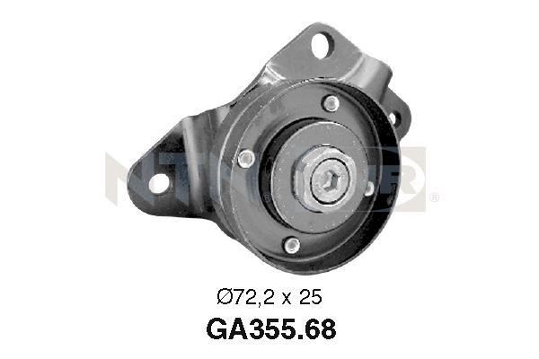 SNR GA355.68 Tensioner Pulley, V-ribbed belt