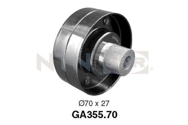 SNR GA355.70 Deflection/Guide Pulley, V-ribbed belt