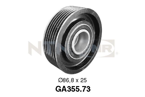 SNR GA355.73 Deflection/Guide Pulley, V-ribbed belt