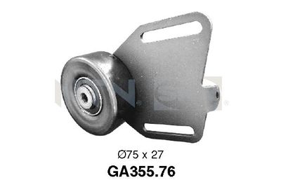 Tensioner Pulley, V-ribbed belt SNR GA355.76