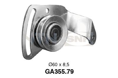 Tensioner Pulley, V-ribbed belt SNR GA355.79