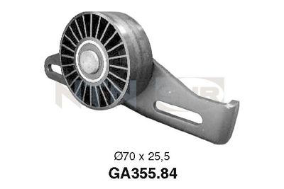 Tensioner Pulley, V-ribbed belt SNR GA355.84