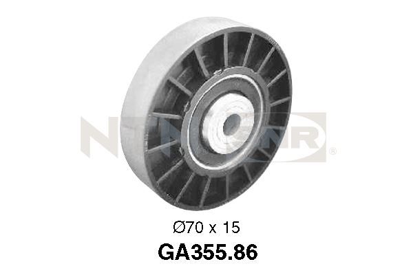 SNR GA355.86 Deflection/Guide Pulley, V-ribbed belt
