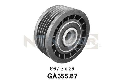 Deflection/Guide Pulley, V-ribbed belt SNR GA355.87