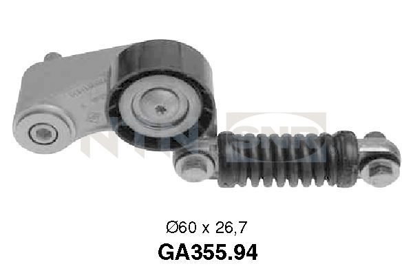 SNR GA355.94 Tensioner Pulley, V-ribbed belt