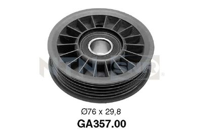 Tensioner Pulley, V-ribbed belt SNR GA357.00