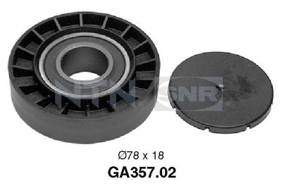 Deflection/Guide Pulley, V-ribbed belt SNR GA357.02