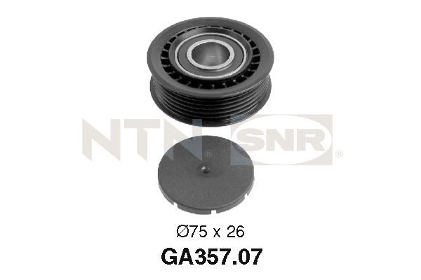 SNR GA357.07 Tensioner Pulley, V-ribbed belt