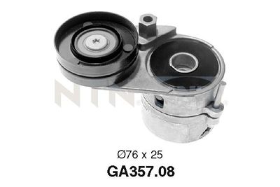 Tensioner Pulley, V-ribbed belt SNR GA357.08