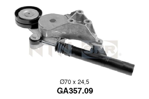 SNR GA357.09 Tensioner Pulley, V-ribbed belt