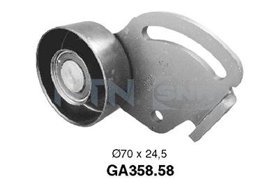 Tensioner Pulley, V-ribbed belt SNR GA358.58