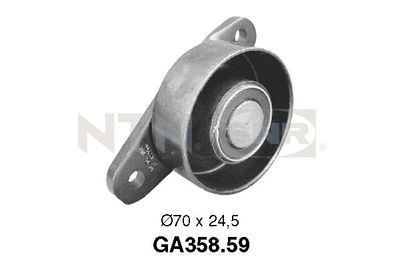 Deflection/Guide Pulley, V-ribbed belt SNR GA358.59