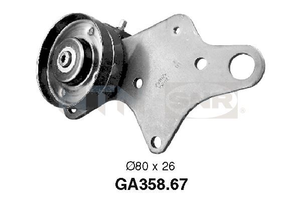SNR GA358.67 Tensioner Pulley, V-ribbed belt