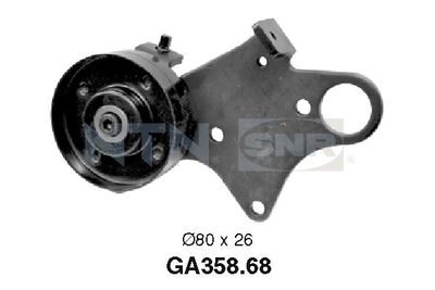 Tensioner Pulley, V-ribbed belt SNR GA358.68