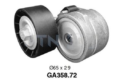 Tensioner Pulley, V-ribbed belt SNR GA358.72