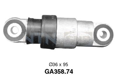 Tensioner Pulley, V-ribbed belt SNR GA358.74