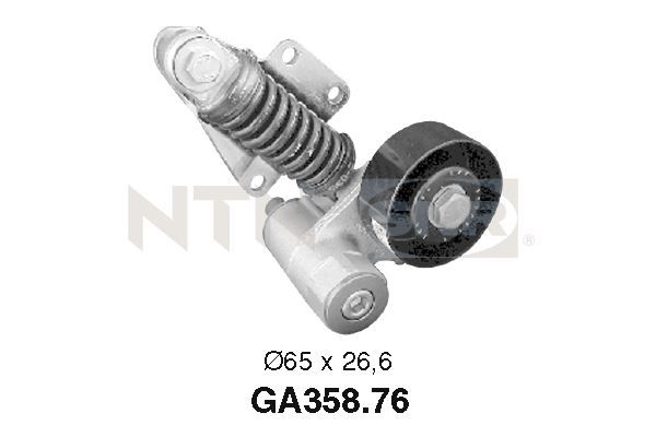 SNR GA358.76 Tensioner Pulley, V-ribbed belt