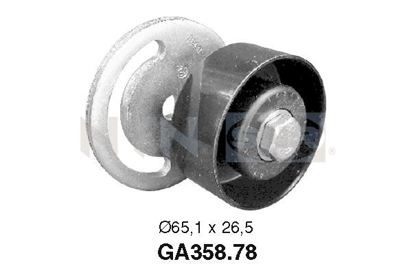 SNR GA358.78 Tensioner Pulley, V-ribbed belt