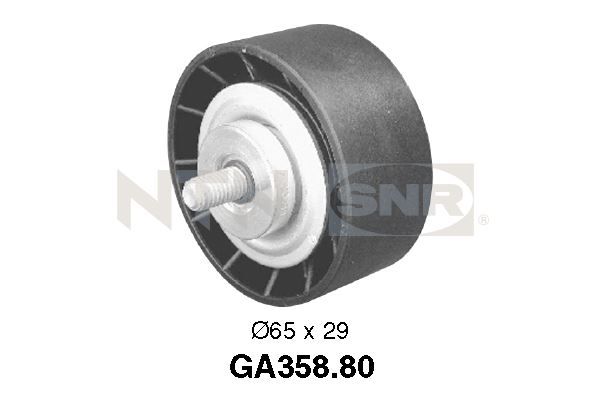 SNR GA358.80 Deflection/Guide Pulley, V-ribbed belt