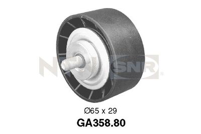 Deflection/Guide Pulley, V-ribbed belt SNR GA358.80