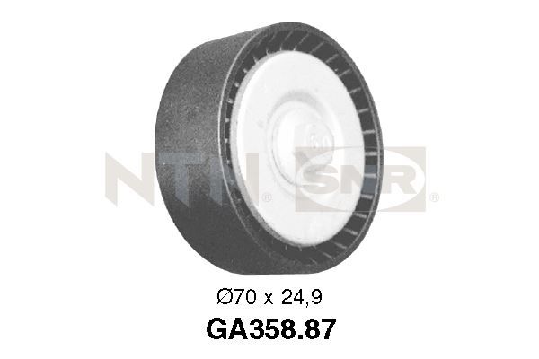 SNR GA358.87 Deflection/Guide Pulley, V-ribbed belt