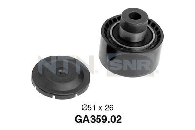 Deflection/Guide Pulley, V-ribbed belt SNR GA359.02
