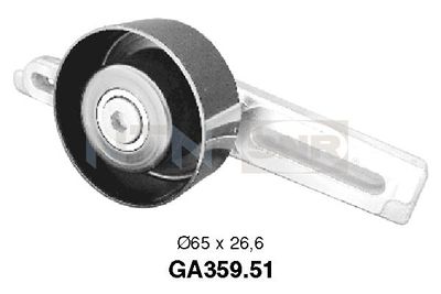 Tensioner Pulley, V-ribbed belt SNR GA359.51