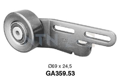 Tensioner Pulley, V-ribbed belt SNR GA359.53