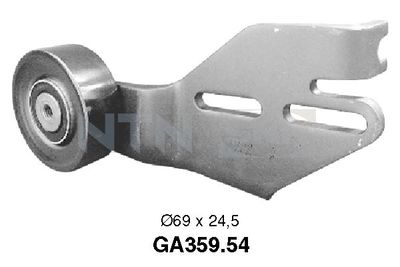 Tensioner Pulley, V-ribbed belt SNR GA359.54