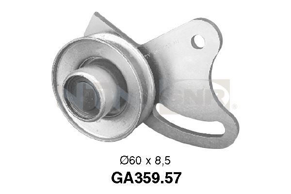 SNR GA359.57 Tensioner Pulley, V-ribbed belt