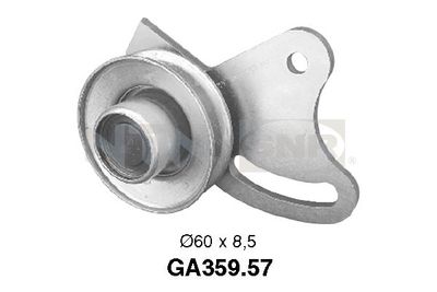 Tensioner Pulley, V-ribbed belt SNR GA359.57