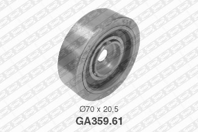 Tensioner Pulley, V-ribbed belt SNR GA359.61