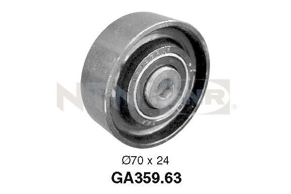 SNR GA359.63 Deflection/Guide Pulley, V-ribbed belt
