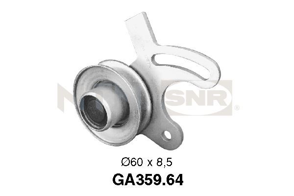 SNR GA359.64 Tensioner Pulley, V-ribbed belt