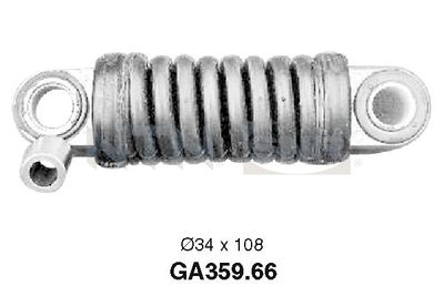 Tensioner Pulley, V-ribbed belt SNR GA359.66