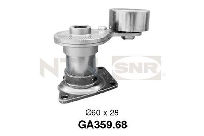 Tensioner Pulley, V-ribbed belt SNR GA359.68