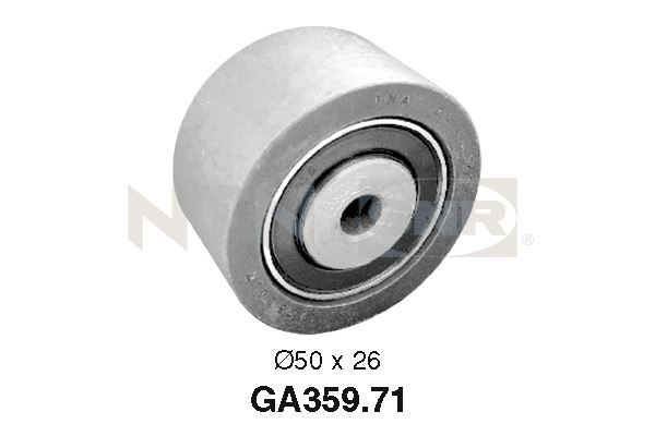 SNR GA359.71 Deflection/Guide Pulley, V-ribbed belt
