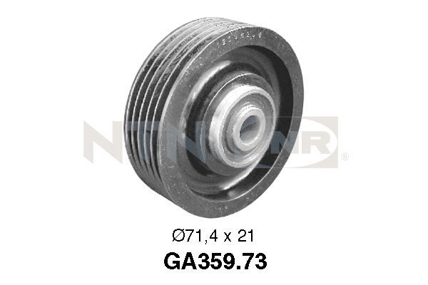 SNR GA359.73 Deflection/Guide Pulley, V-ribbed belt