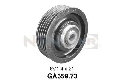 Deflection/Guide Pulley, V-ribbed belt SNR GA359.73