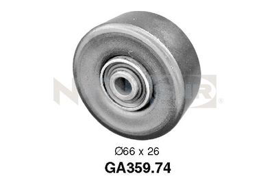 Deflection/Guide Pulley, V-ribbed belt SNR GA359.74