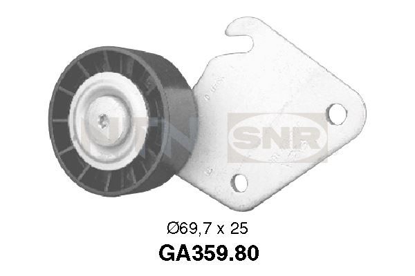 SNR GA359.80 Deflection/Guide Pulley, V-ribbed belt