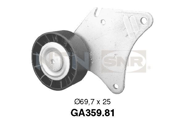 SNR GA359.81 Deflection/Guide Pulley, V-ribbed belt